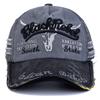 Hot Sale Unisex Premium Washed Vintage Cap Cow Head Pattern Baseball Caps Men Women Outdoor Sports Hats Cap