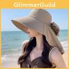 Summer Wide Brim Sun Hat With Cotton Polyester Material And Uv Protection For Travel
