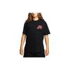 Nike Drageåret CNY-serie Trekkspillmønster Rund Hals Kort Erme Skateboard Amerikansk Retro T-skjorte Herre Topper Svart FQ3720-010