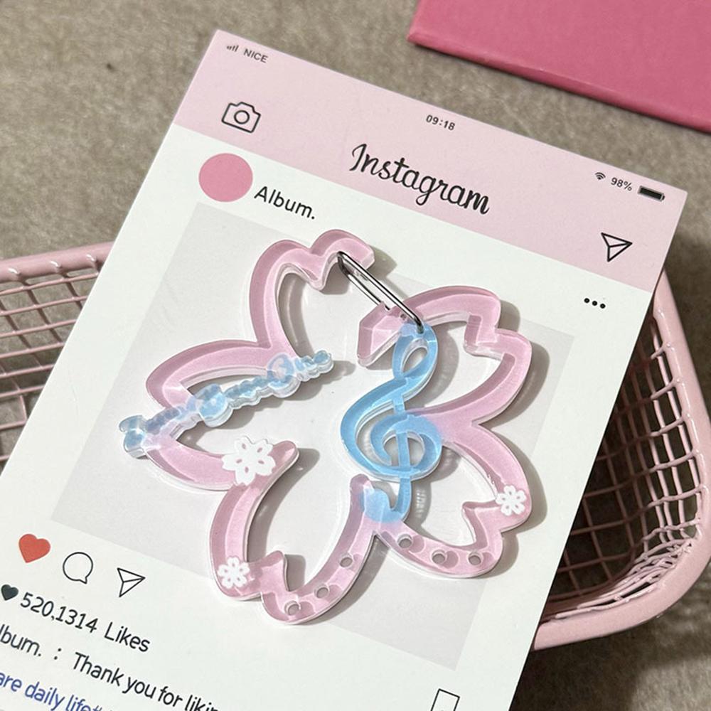 

New Resin Music Note Keychain For Bags Creative Bag Charms Bag Pendant Ins Phone Pendant Backpack Hanging Ornament Bow Keyring