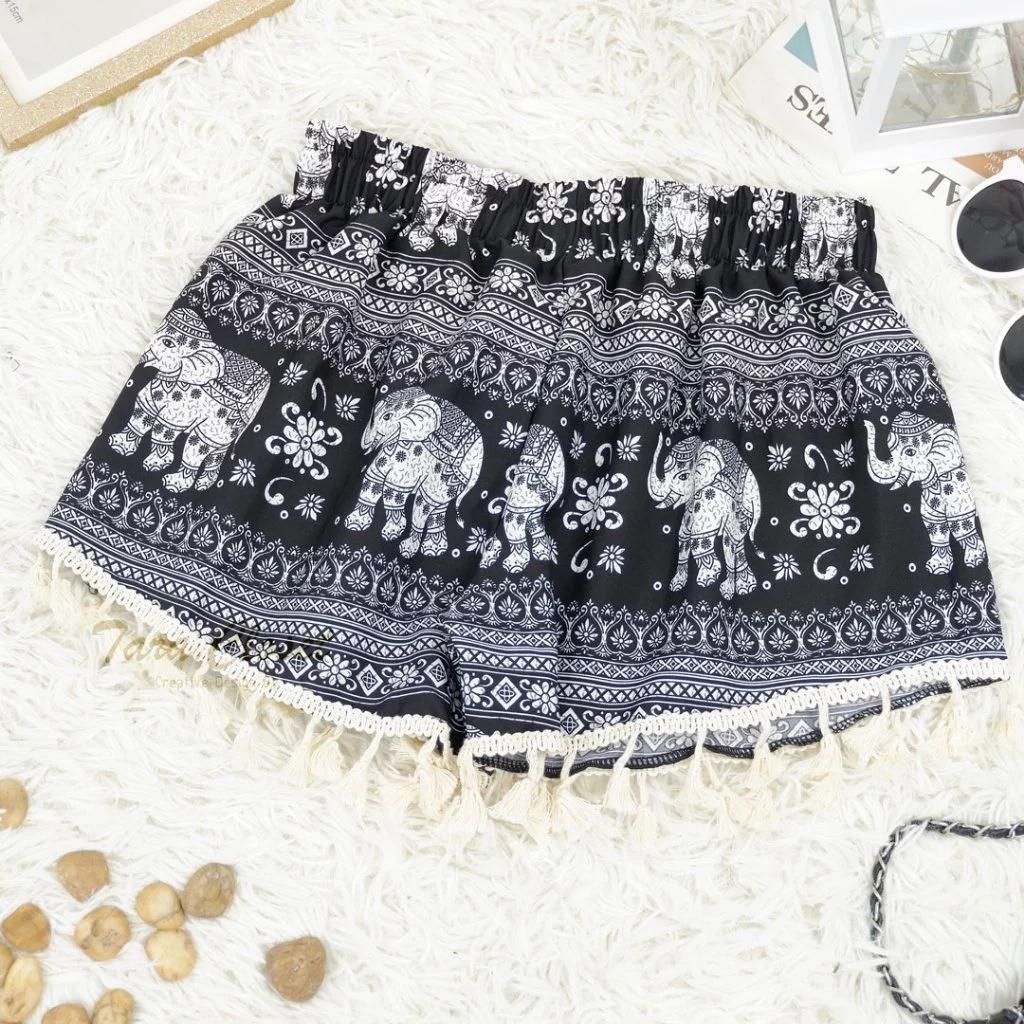 Damen Boxen Elefantenhose Muay Thai Kickboxen Shorts Trainingsdruck Elastischer Bund Schnelltrocknend Kampfsport Boxer Fitness Workout Streetwear