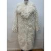 Women's Notched Lapel Long Sleeve Faux Fur Coat Regular Fit Elegant Style Fur Outerwear