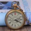 Orologio da tasca meccanico antico di Londra 1856 a 5 lancette con quadrante piccolo, numeri romani, cassa aperta, con catenella, Orologio regalo