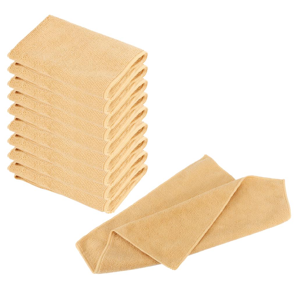 10 ks 30 x 30 cm Ručník z mikrovlákna Silně savý Rychleschnoucí Měkký ručník (Khaki)