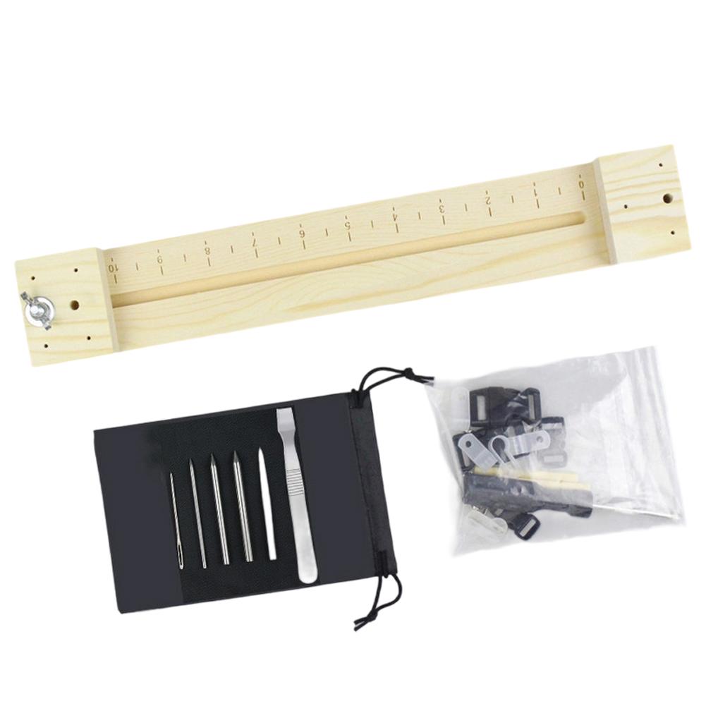 2 Styles Wood Material DIY Bracelet Knitting Tool Jig Bracelet Maker Wood Paracord Making Wristband Knitting Tool