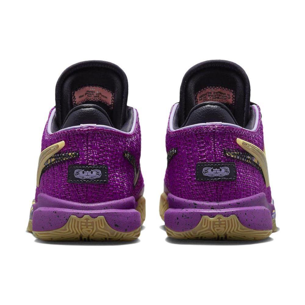 Nike LeBron 20 GS Young Heirs Kids Sneakers Purple Vivid-Purple Metallic-Gold FD0207-500