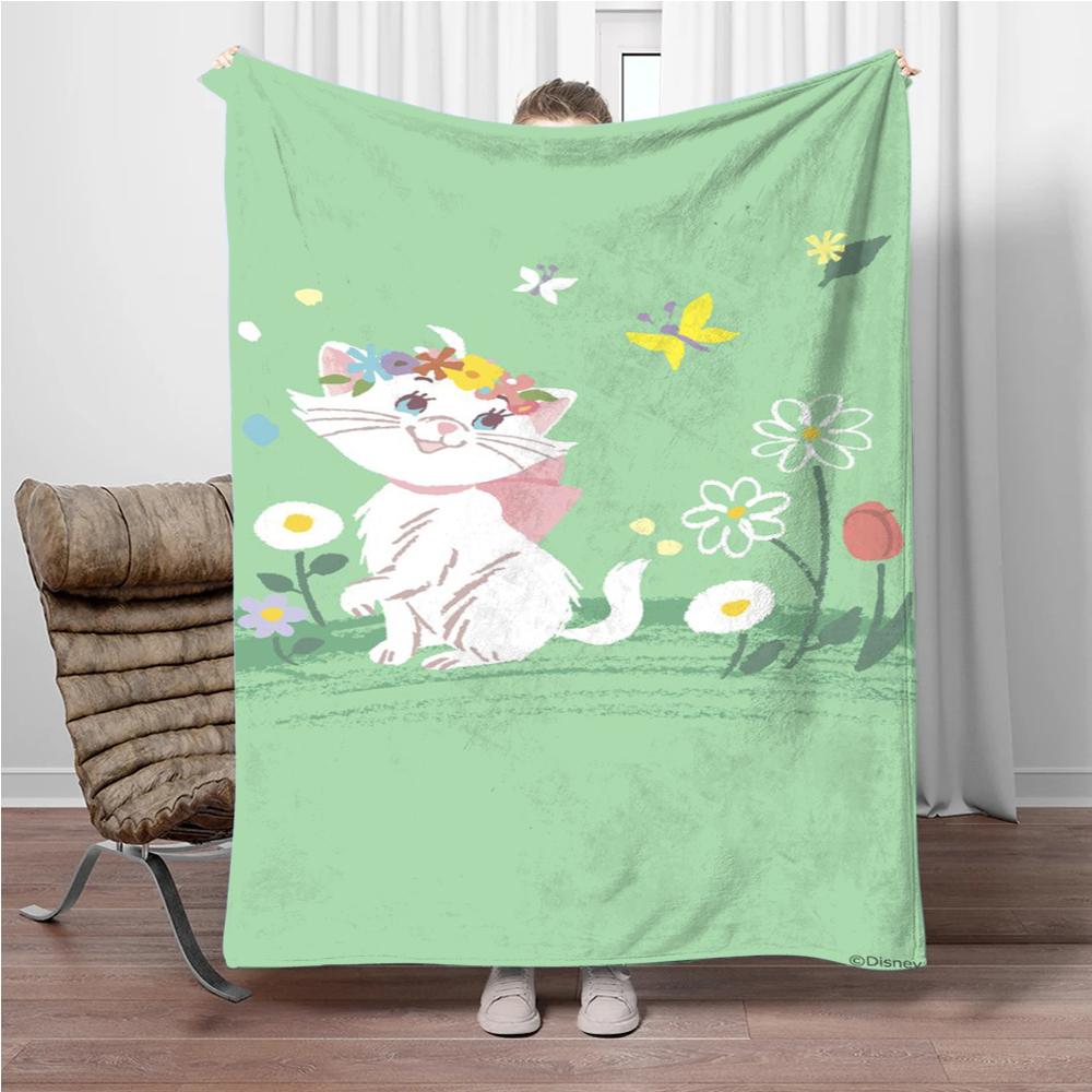 31 Style Disney Cute Cat Marie Printed Blanket Soft Warm Throw Flannel For Children And Adult Bed Sofa Outdoor Travel Girl Gifts
