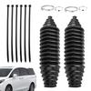 Steering Rack Boots, Compatible Steering Rack, 12 Pieces Front Steering Rack Boots Silicone Bellows