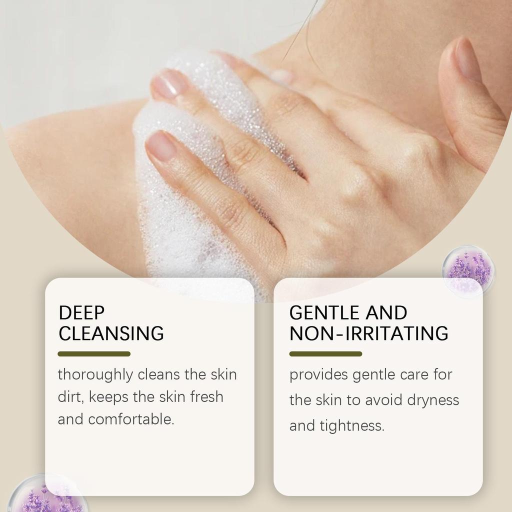 Laurel Mild Cleansing Bar Soap - Gentle Cleansing, Moisturizes & Nourishes Skin, Hydrating Refreshing, Daily Moisturizing Body Soap