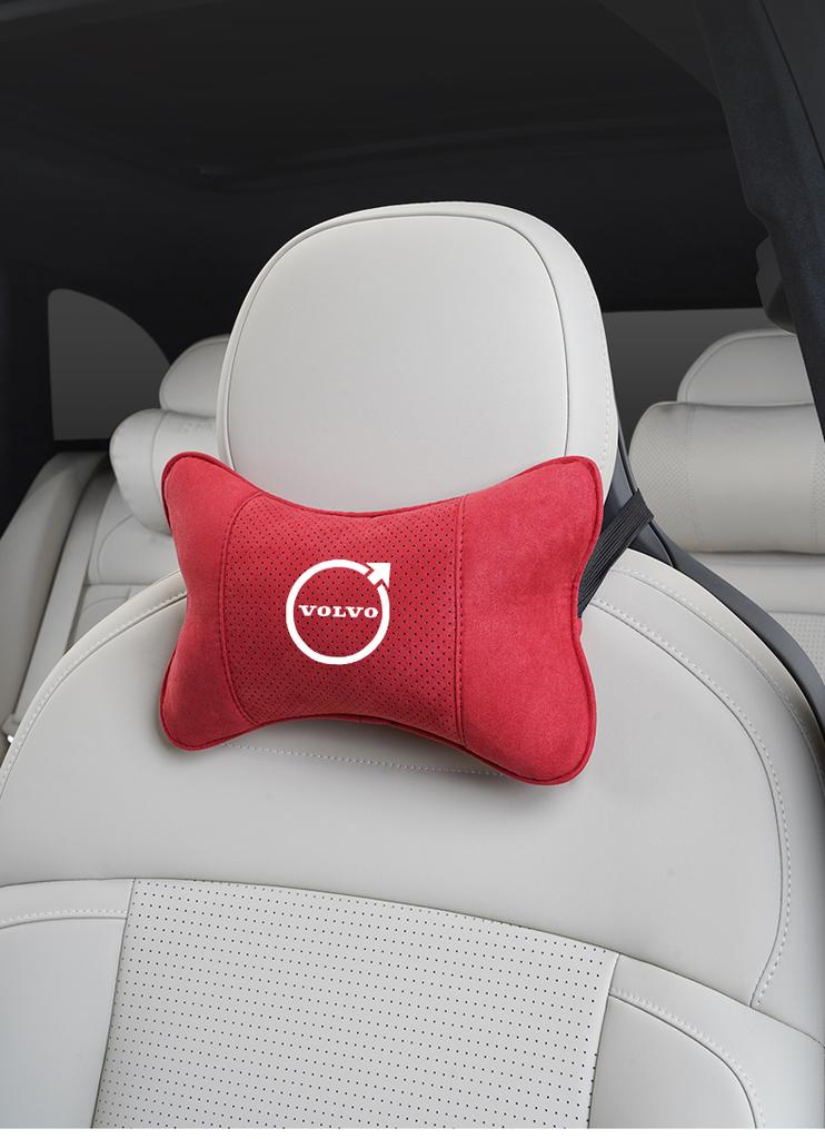 Car Seat Headrest Auto Logo Neck Spine Protect Pillow For Volvo T6 V90 EX30 EX90 EM90 C40 S40 S80L XC-Classic C70 CX70 Rdesign
