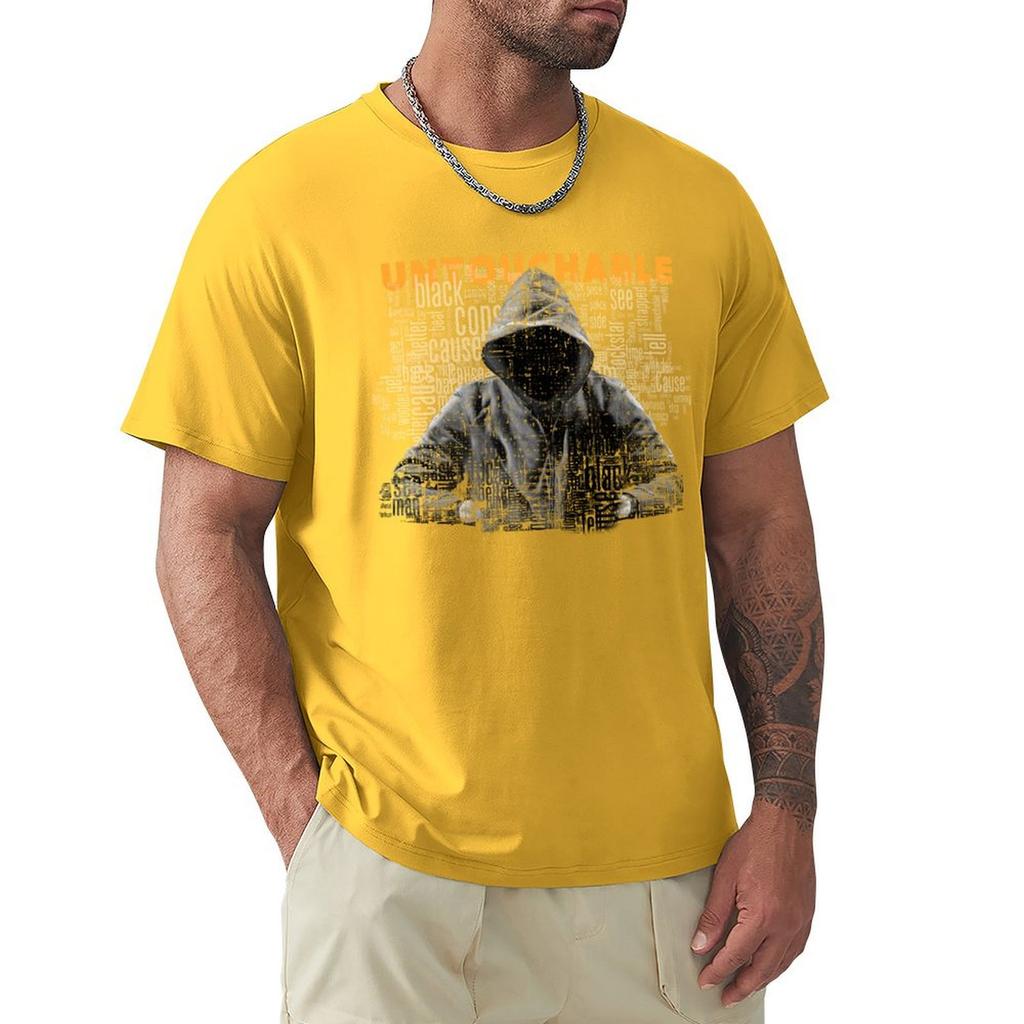 Untouchable, T-Shirt Short Sleeve Tee Kawaii Clothes Plus Size Clothes Plus Size Tops Oversized T Shirt Men