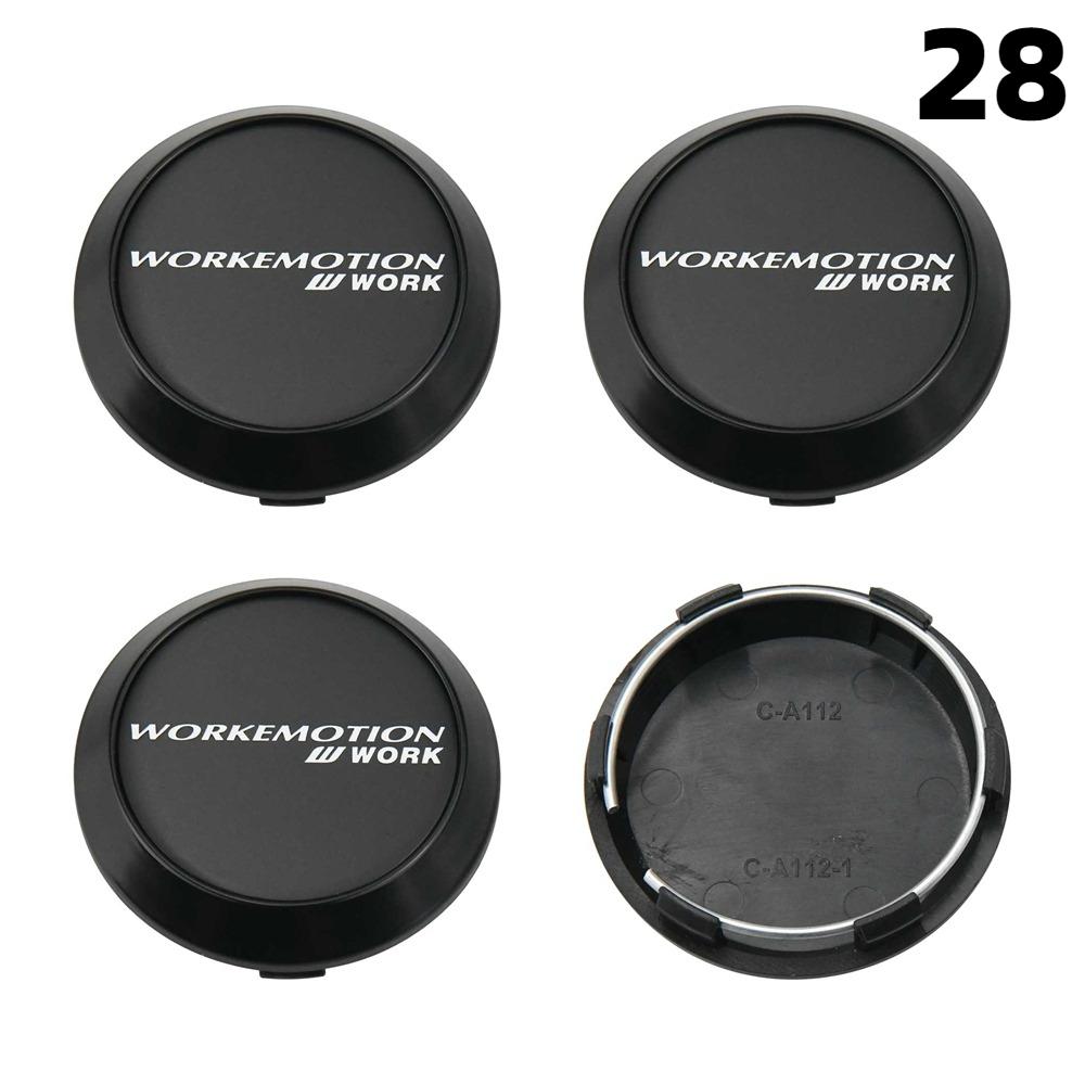 4 STuks Nieuwe 64MM Buiten Diameter / 60MM Binnen Diameter Dop Voor Velgen WORK EMOTION EQUIP MEISTER VS Logo Wielnaafdop Sportauto Velgkap Naafdoppen