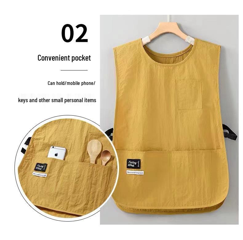 Wasserdichte, fleckenabweisende Schürze im japanischen Stil für Backen, Catering und Nageldesigner