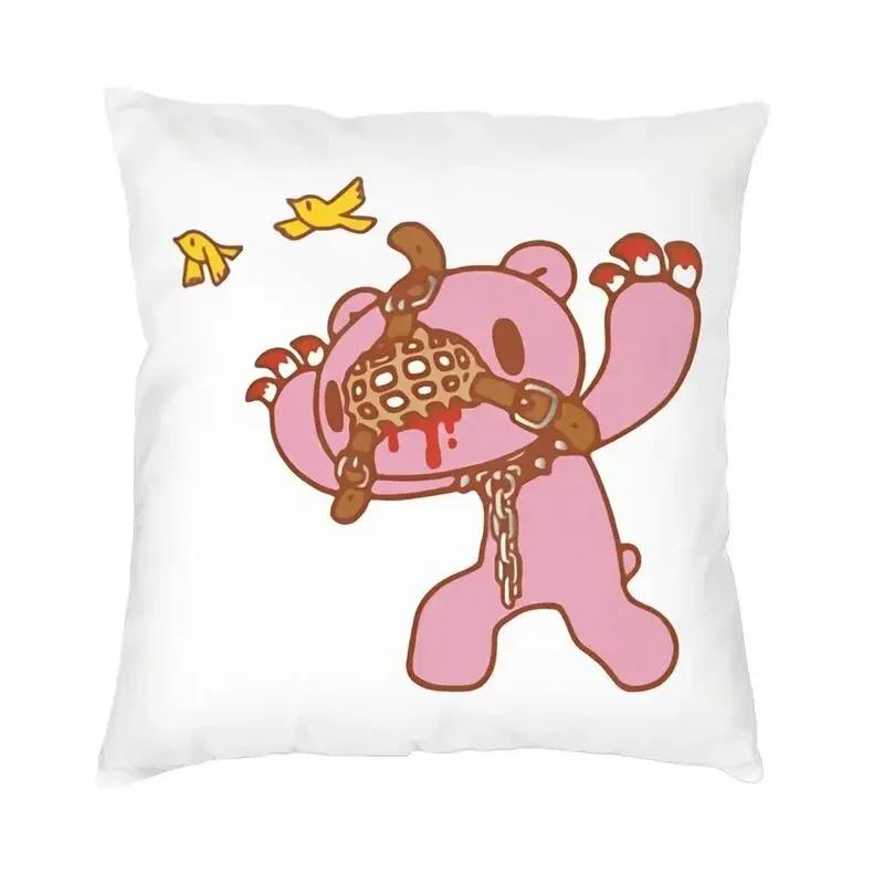 Cartoon Gloomy Bear Square Throw Pillow Cover Decoration D Two Side Printing Cushion Cover for Living Room