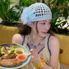 Bohemian Style Crochet Flower Hat Thin Hollow Out Knitted Hat Casual Beanies Hat  Girls