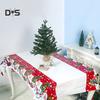 Mantel de mesa de Papá Noel, cojín, tapete de PVC, impermeable, decoración de fiesta