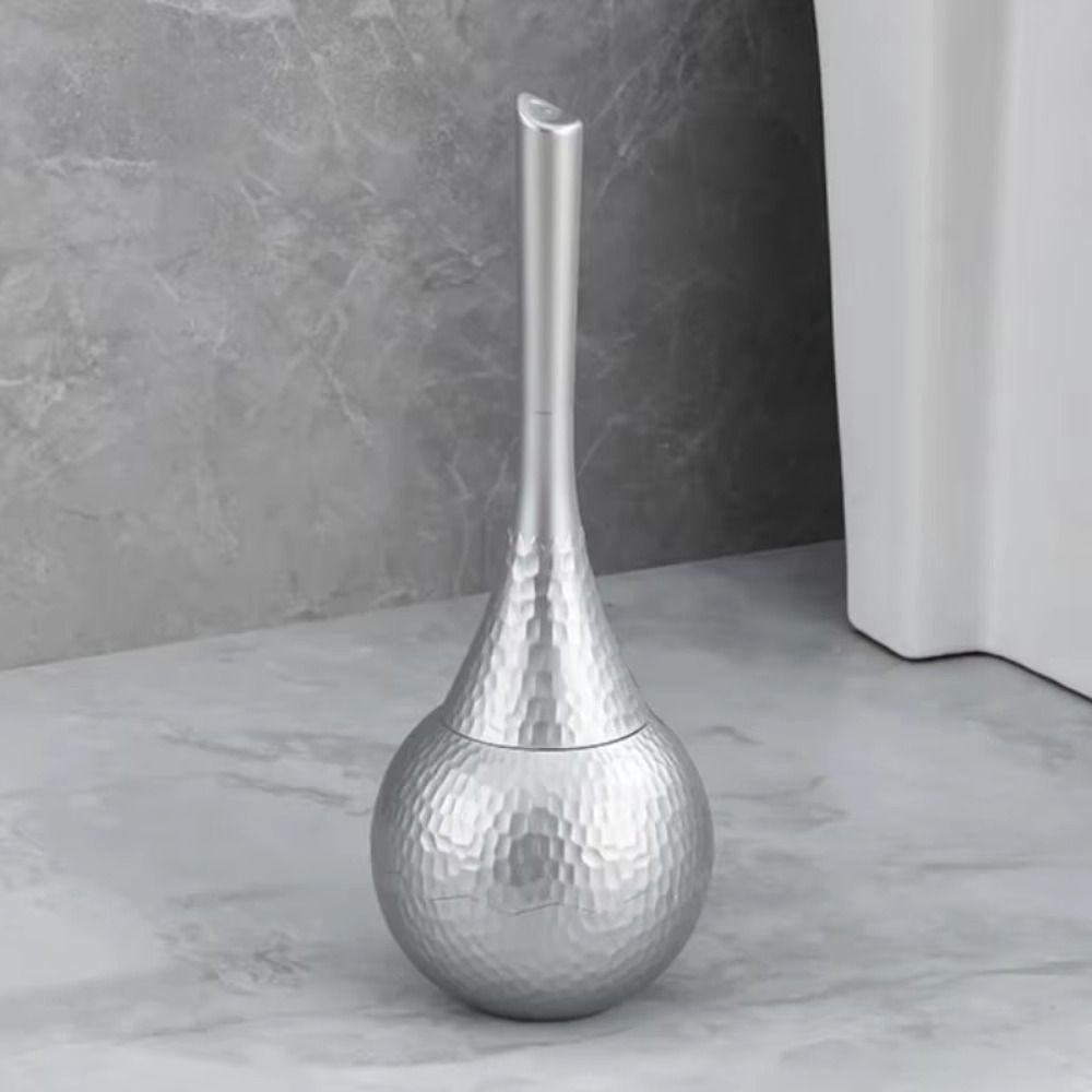 Exquisite Toilet Brush Set Light Luxury Vertical Toilet Brush Holder  Shower Area