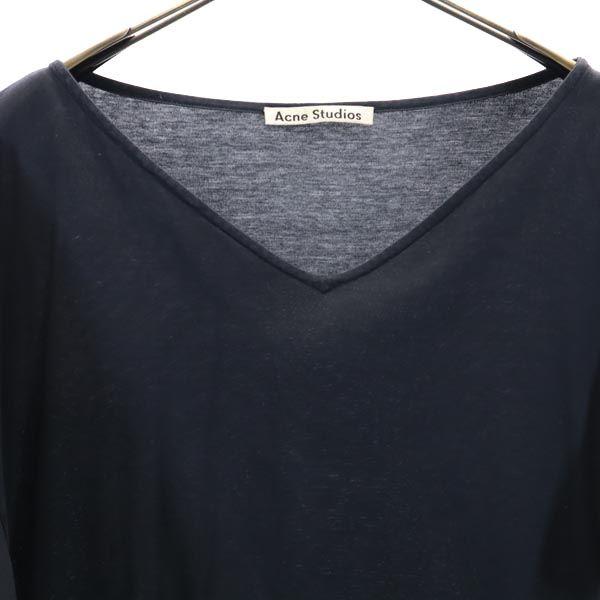 ACNE STUDIOS Short sleeve Drop Shoulder Cut XS black United arrows Women Used