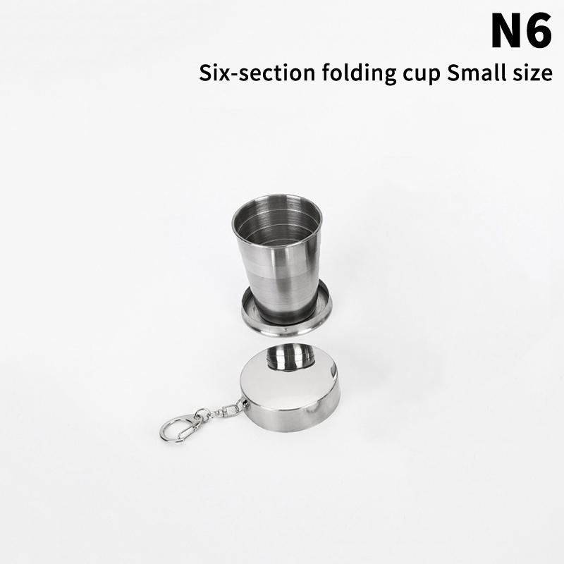 

1Pieces Stainless Steel Folding Cup Portable Water Drinking Cup Retractable Telescopic Collapsible Cups Outdoor Travel Tableware