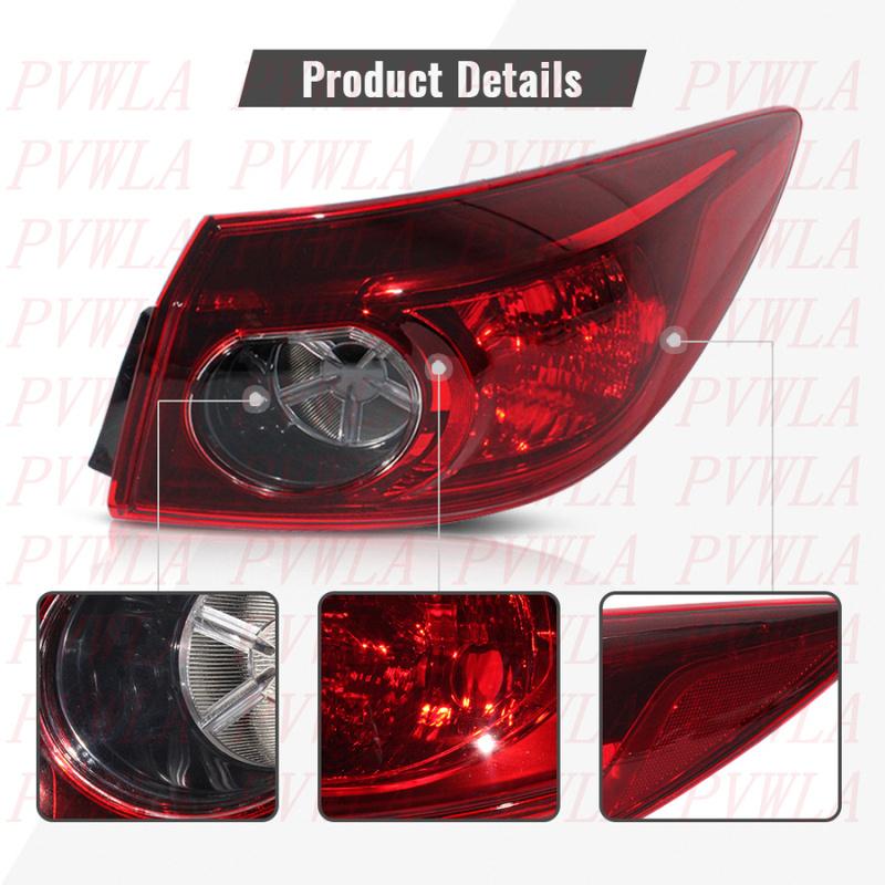 For Mazda 3 Sedan 2014 2015 2016 2017 2018 Car accessories Right Outer Side Tail Light Rear Brake Lamp Without Bulbs