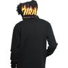Vans Collaboration Back Flame Logo Printed Hoodie Men hoodies Black VN0A36KZBLK
