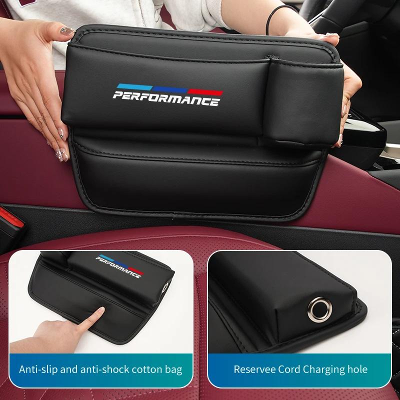 QHIT7 New Car Seat Srat Filler Wallet Phone Gap Slit Pocket Storag Box For BMW E46 E87 E90 E91 E92 E93 F10 F20 F30 F40 F15 F25 F2