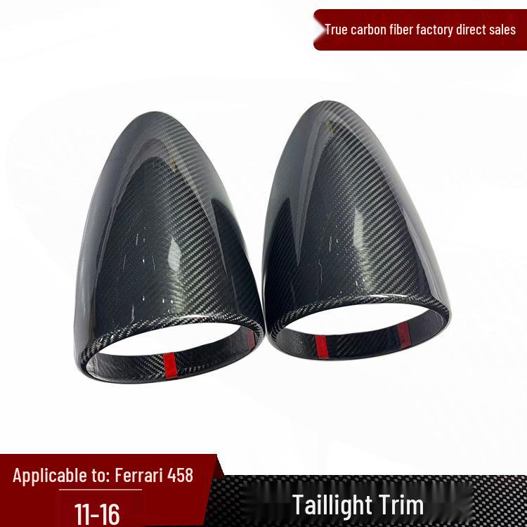 Ferrari 458 Carbon Fiber Taillight Trim (2011-2016)