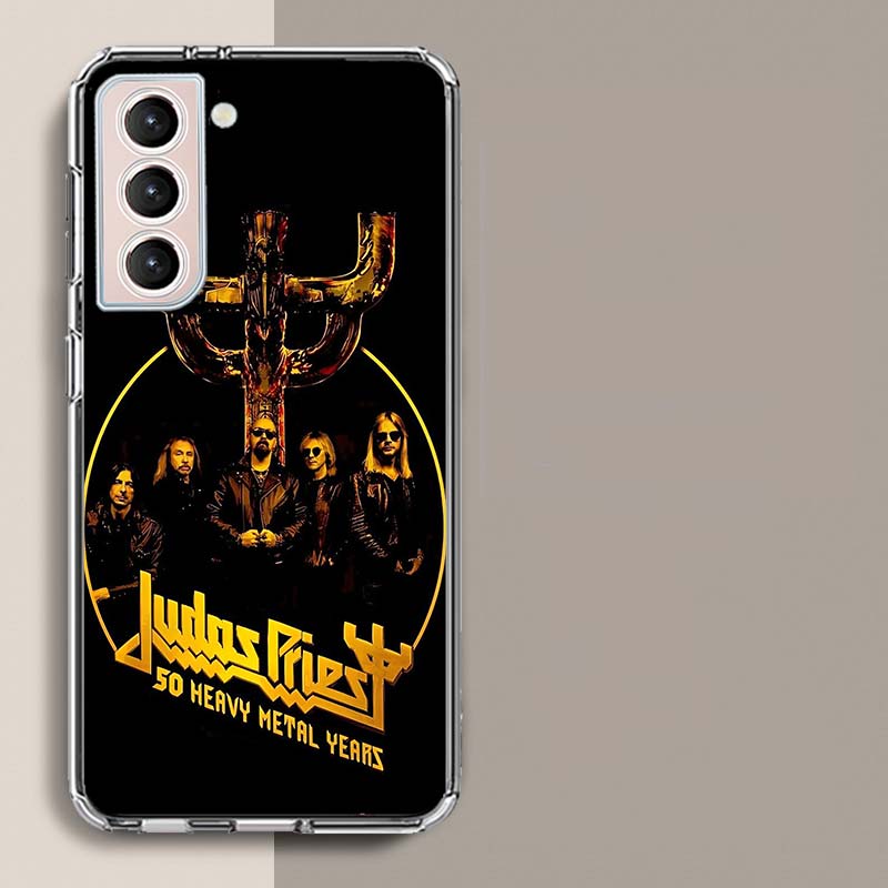 J-Judas P-Priest Band Phone Case For Samsung Galaxy S25 Edge S24 S23 FE S21 S20 S10 Plus S22 S26 Ultra Cover Clear Cases TPU Cap