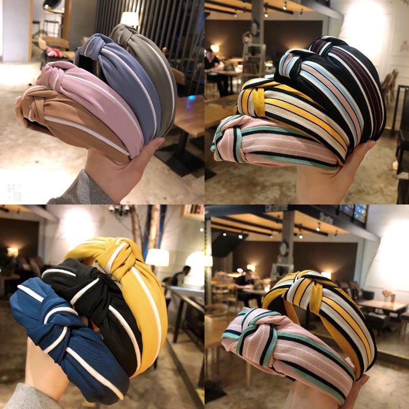 Fabric headband female Yiwu headdress jewelry autumn and winter feeling wide edge versatile high skull top headband hairpin