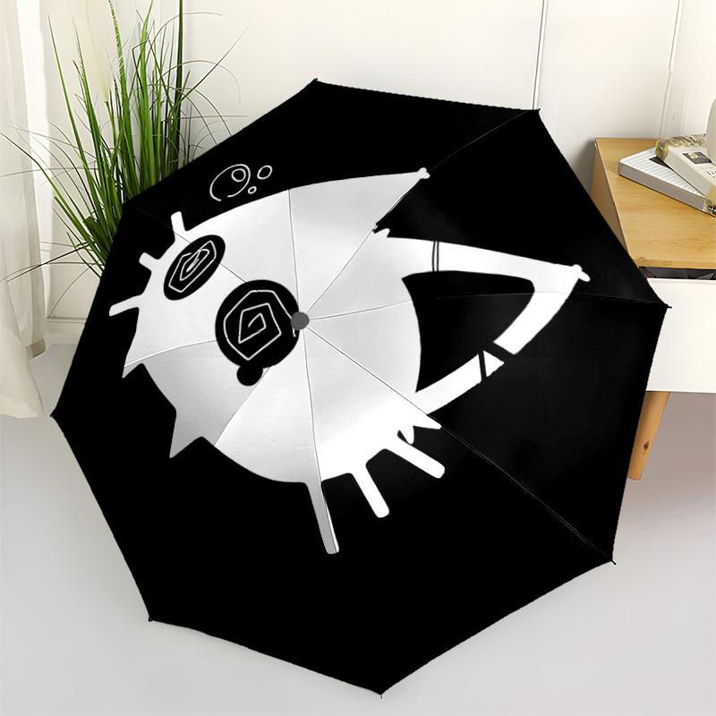 1pc Pufferfish MarineLife Automatic Open/Close Umbrella Compact Folding Umbrella, All-Season Portable Umbrella for Women/Men F1124283
