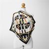 Twill Silk Scarf Woman Melt Chain Print Square Scarves Wraps Bandana Small Hijab Silk Foulards Lady Tie Headband Neckerchief