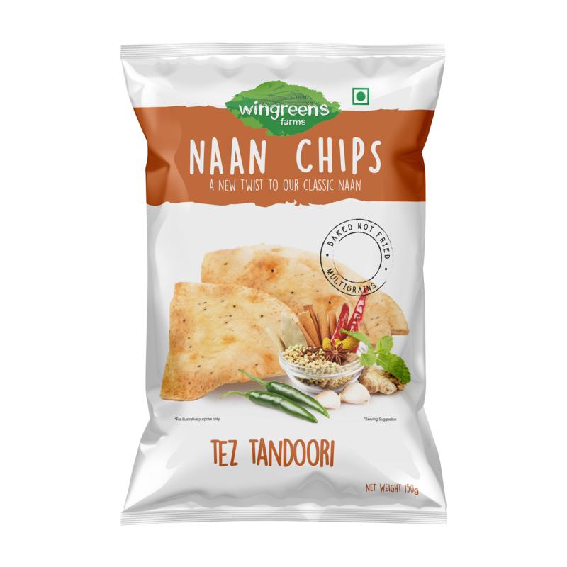 Чипсы Тез Тандури (150 г), Tez Tandoori Naan Chips,  Wingreens Farms