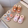 Infant Walking Shoes 0-1-2 Years Old, Boys and Girls Winter Squeaky Shoes, Fleece-Lined Thickened.