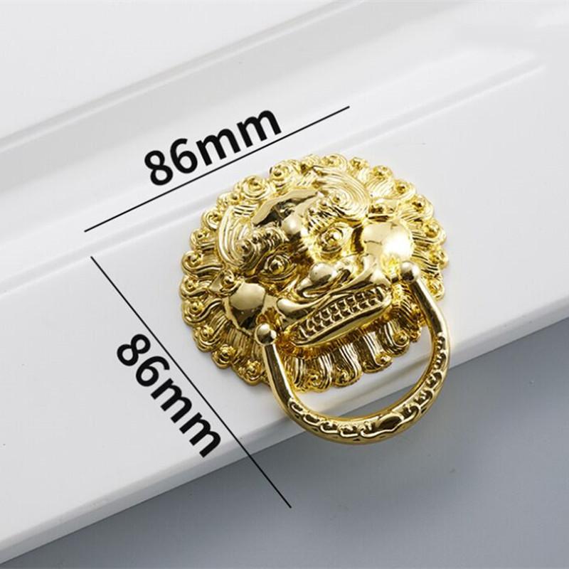 Inel de ușă din plastic retro chinezesc Inel de tragere pentru cap de animal Accesorii de ambalare Mâner de tragere Mâner de tragere pentru sertar Mâner de tragere pentru cap de leu Mână auxiliară