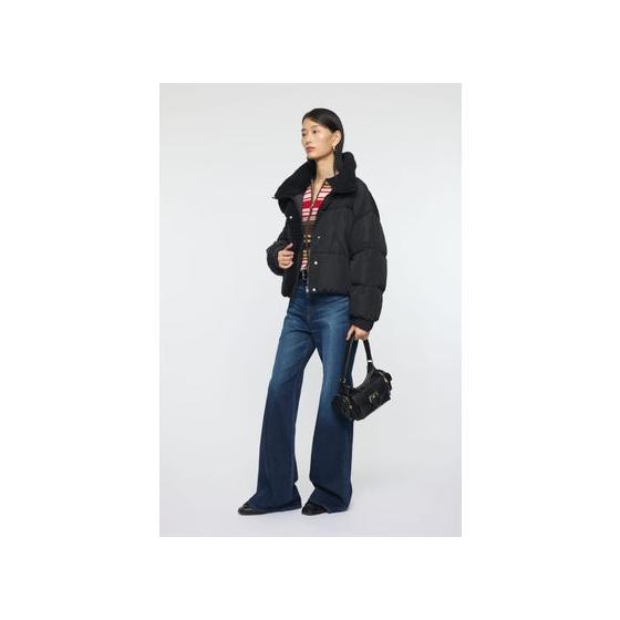 STAND COLLAR PUFFER jacket BLK