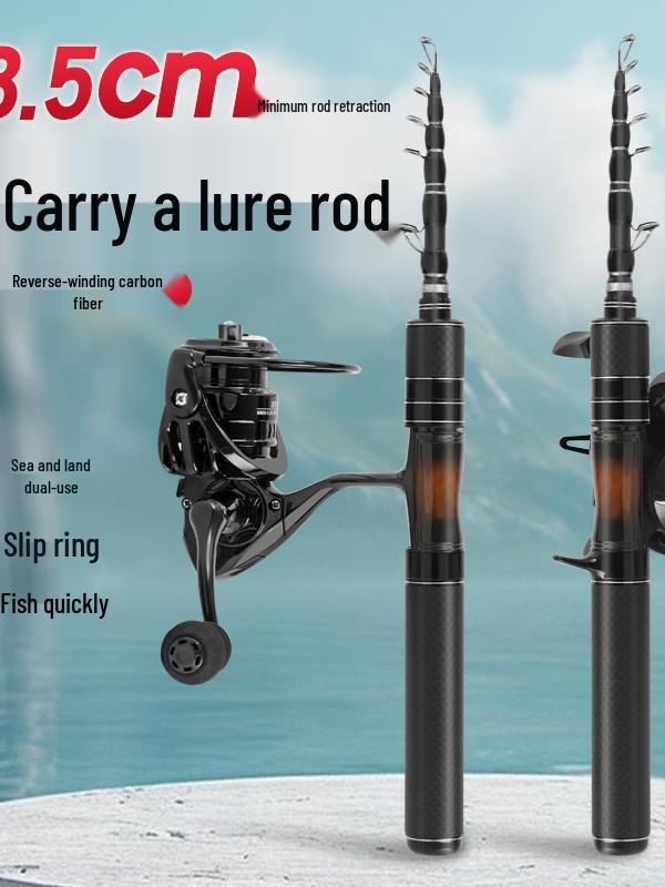 Dragon Roar Ultra-light Telescopic Carbon Fiber Lure Rod Set