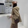 2024 Petite Women's Casual Hooded Lambswool Cardigan Jacket - Autumn Winter Arrival