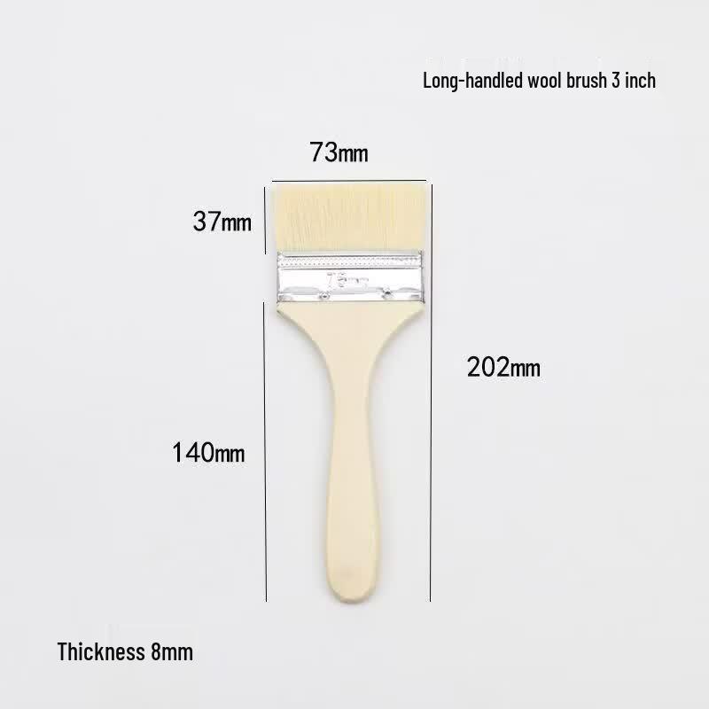 Food-Grade Wool Baking & BBQ Brush Set