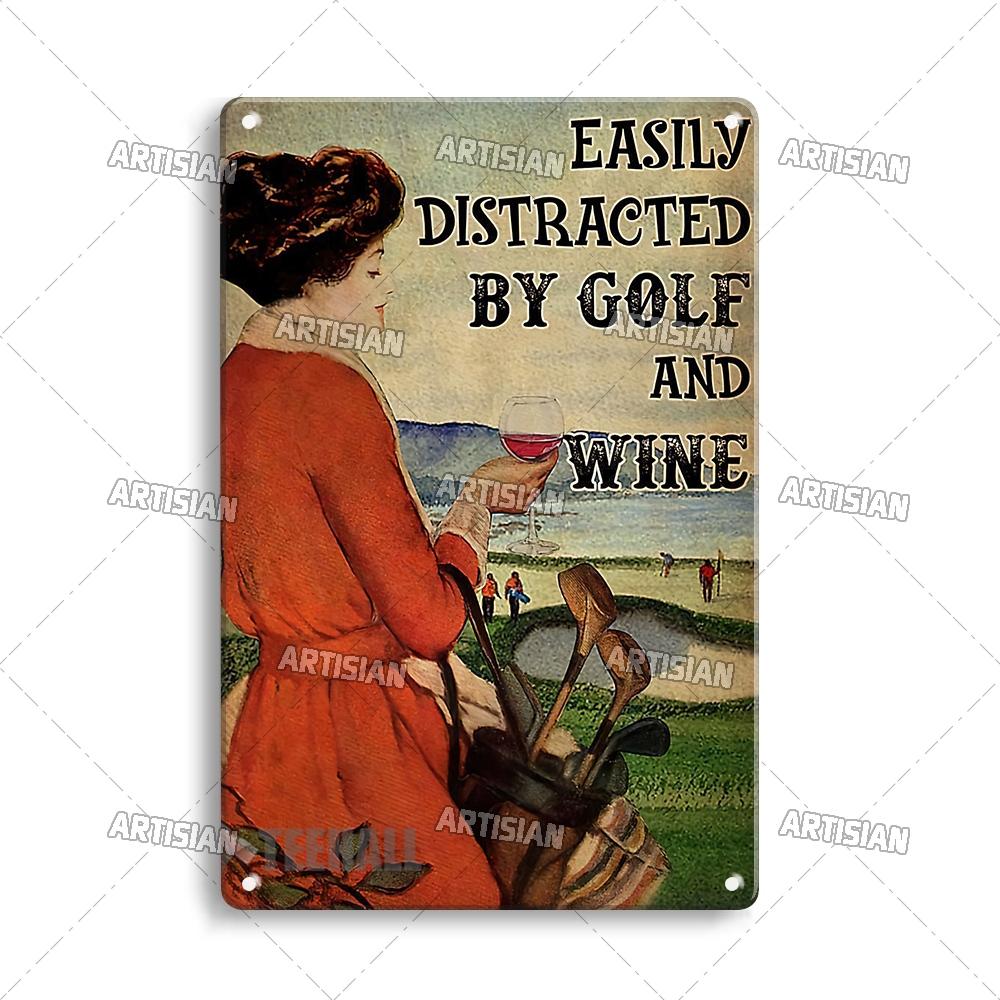 Artisian Sport Metal Plate Golf Tin Sign Vintage Decorative Poster Wall Decor Garage Bar Pub Club Hotel Kitchen Home Man Cave