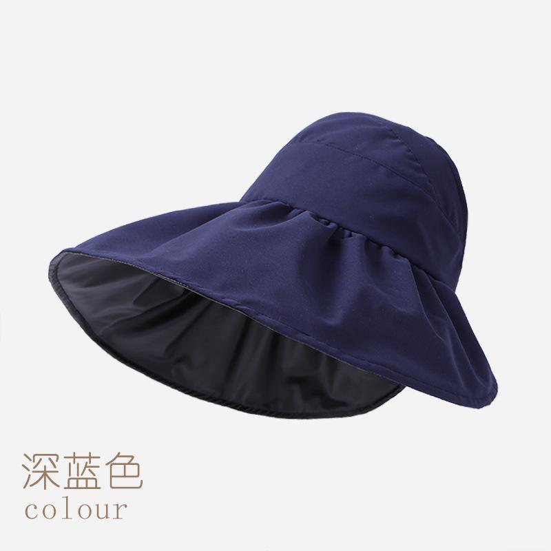 UV protection empty top hat children summer vinyl sunshade sunscreen face bucket hat