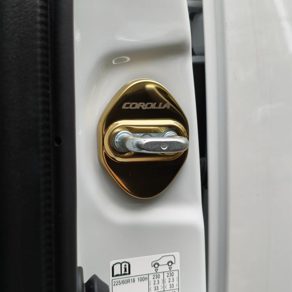 TADOKAPATU KL-MGXJ Toyota Corolla 210 Series Striker Cover Door Lock Cover Plating Accessories Interior