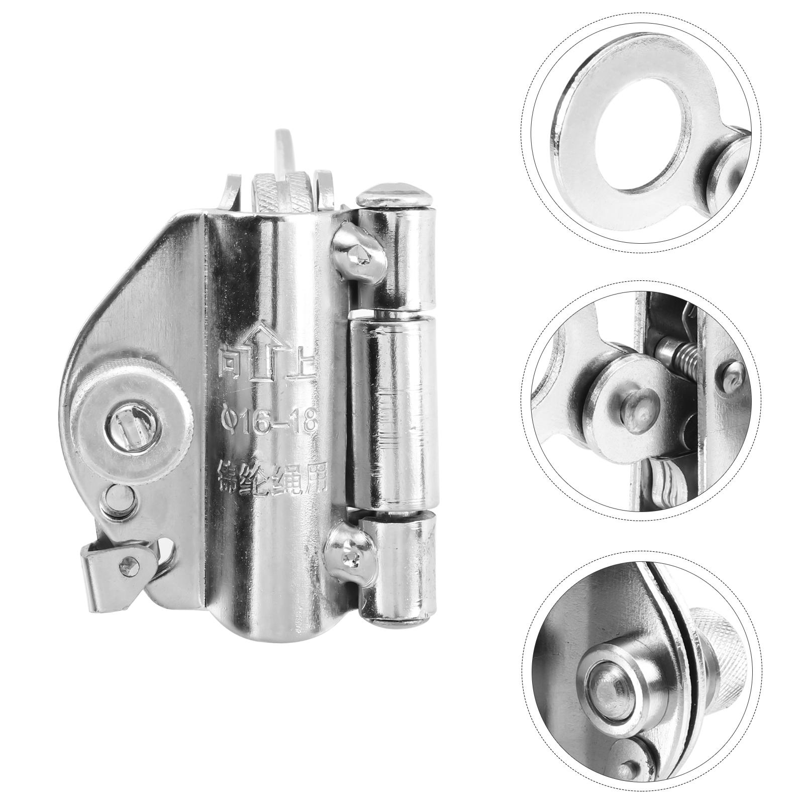 

Самофіксуюча мотузка Сталевий запобіжний замок Металевий інструмент Спорядження для скелелазіння Затискач Гальмо Затискачі для захисту від падіння срібний