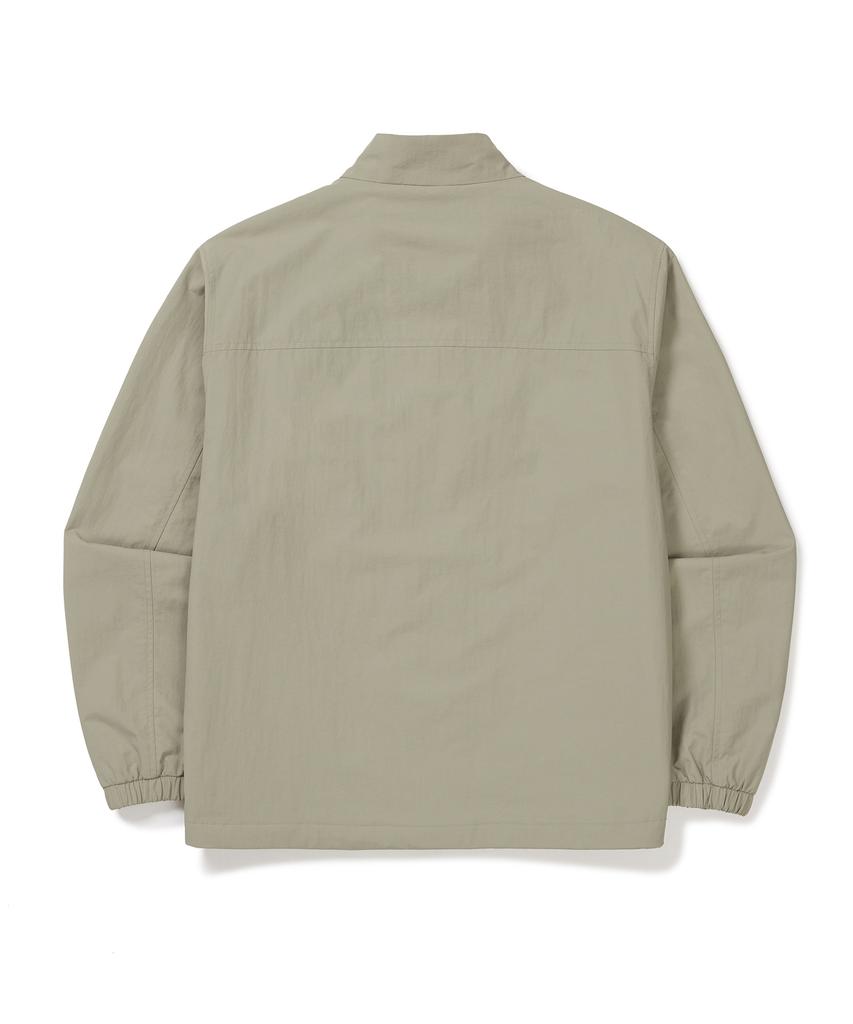 Snowpeak Apparel Cample Stand-Neck Windbreaker (S24Fmcwb14) Beige Gray