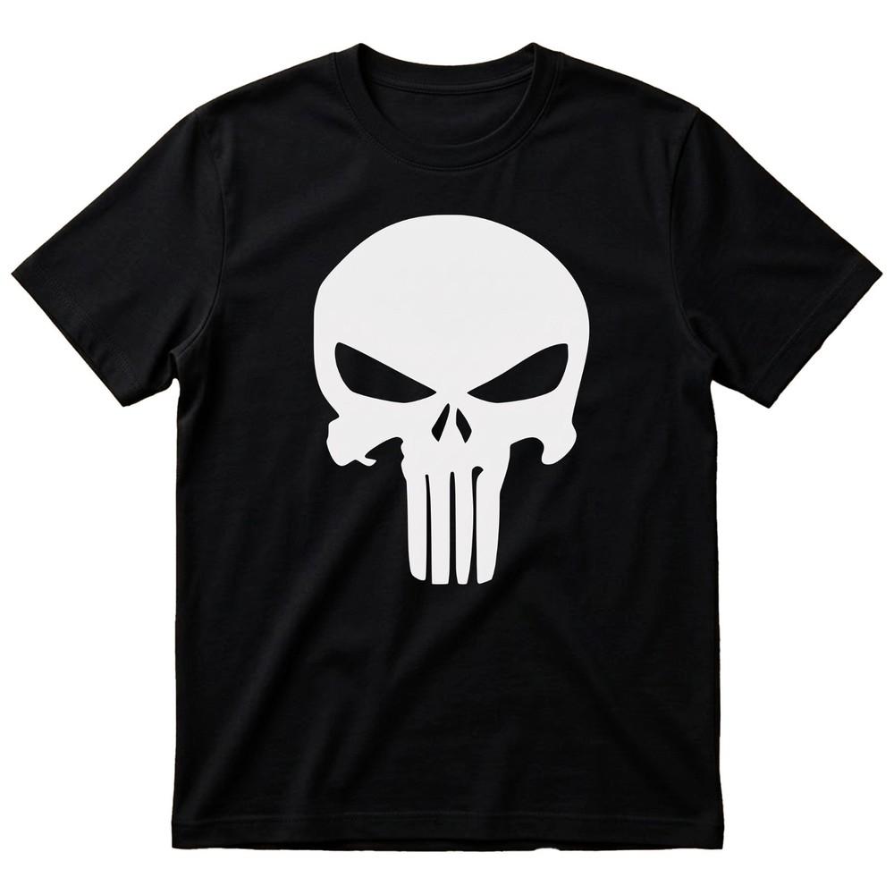 The Punisher TShirt Unisexs Funny Novelty Punk Skull Face Antihero Tee Top