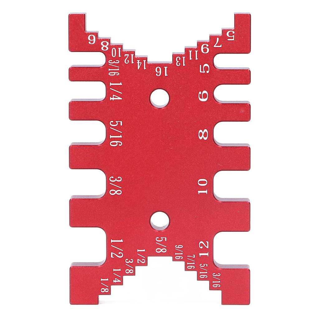 Dovetail Jig Tenon Caliper Aluminum Scale Card Measuring Woodworking Tool