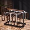 ZISHI Glass Tea Cup Set with Crystal Liner
