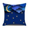 Beautiful Night Sky Printed Throw Pillow Cover With Short Plush Print Living Room Sofa Decoration Cushion Cover Pillow Covers