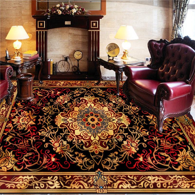 

Розкішний килим у перському стилі великого розміру для вітальні, декор, килимкова доріжка під диван 200x300 см для дому, спальні, гардеробної, м який, нековзкий килимок для підлоги 100*200cm