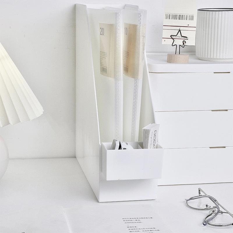 Japanisches Schreibtisch-Aufbewahrungsregal im MUJI-Stil: Bücherregal & Aktenbox für Studenten