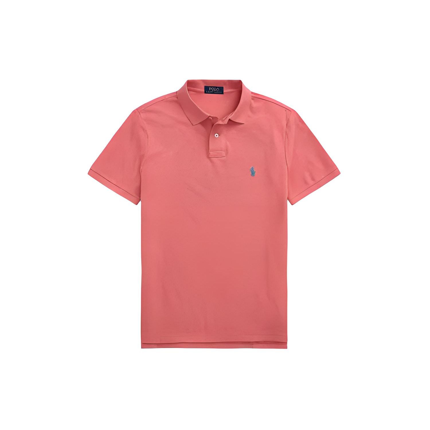 

Поло Ralph Lauren Custom Slim Fit Сетчатое поло Однотонное Прямого кроя С коротким рукавом Поло Мужской верх Красный MNPOKNI1N822-797 XXL